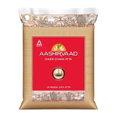 Aashirvaad Chakki Atta 10Kg , Farine de blé entier , Roti moelleux , Chapati