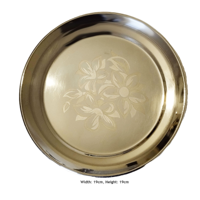 Assiette en Acier Ronde Diamètre , 19cm , Design Compact et Durable pour un Usage Quotidien