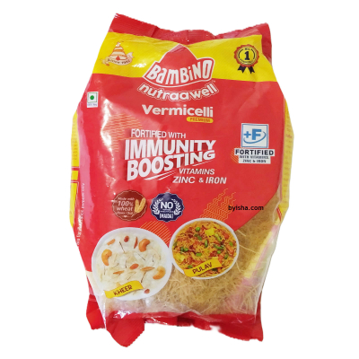 Bambino Nutraawell Vermicelli 850g , Enrichi en Nutriments Renforçant l,Immunité , Sain et Savoureux
