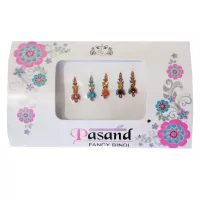 Bindis Fantaisie en Forme de Cône avec Accents Dorés et Pierres Pasand Fancy Bindi
