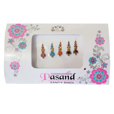 Bindis Fantaisie en Forme de Cône avec Accents Dorés et Pierres , Pasand Fancy Bindi