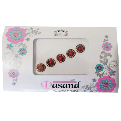 Bindis Ronds avec Pierres de Couleurs Différentes , Pasand Fancy Bindi