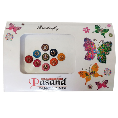 Bindis Ronds de Couleurs et Designs Différents , Pasand Fancy Bindi