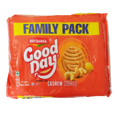 Biscuits Britannia Good Day aux Noix de Cajou Pack Familial 600g , Croquant et Délicieux , Idéal pou
