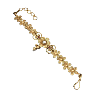 Bracelet avec Design de Fleur Éblouissant , Motif Floral Exquis , Accessoire Élégant et Captivant , 