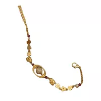 Bracelet avec Fleurs et Perles Design Rond Élégant au Centre Magnifiquement Conçu pour la Sophist