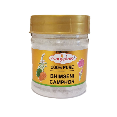 Camphre Mangalam ,Karpuram, Paquet de 50g , Pur et Parfumé , Idéal pour Pooja et Rituels Spirituels