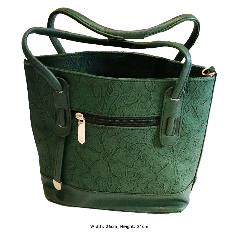 Catchy Grün Handtasche Geräumiger Stauraum Ideal für den Täglichen Gebrauch Schlankes und Stilvo