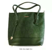 Catchy Grün Handtasche Geräumiger Stauraum Ideal für den Täglichen Gebrauch Schlankes und Stilvo