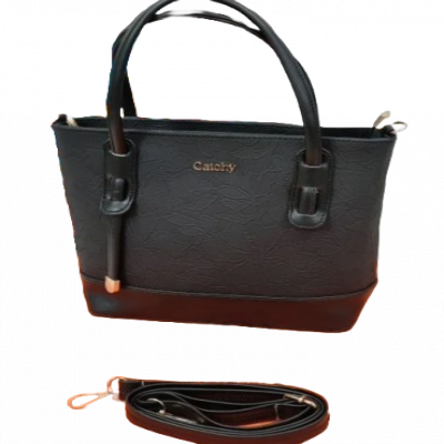 Catchy Schwarze Handtasche , Geräumiger Stauraum , Ideal für den Täglichen Gebrauch , Schlankes und 