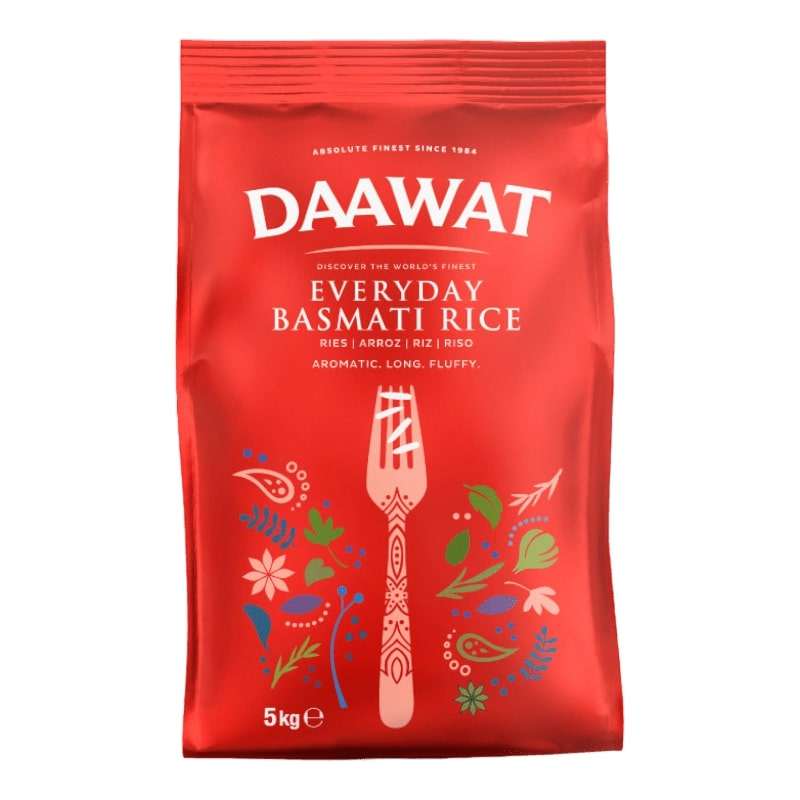 Daawat Alltags-Basmatireis 5Kg Daawat Normaler Reis