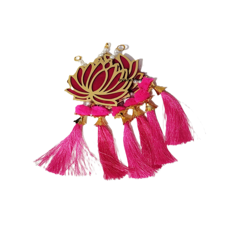 Décoration Murale Lotus Fait Main avec Suspension Lot de 6 Couleur Rose Décoration Intérieure Él