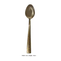 Edelstahllöffel Breite 4cm Höhe 18cm Langlebig und Stilvoll