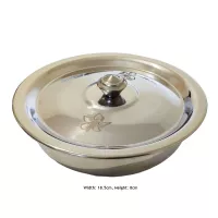 Edelstahlschüssel mit Deckel Durchmesser 18cm Höhe 8cm Robuste und Vielseitige Aufbewahrungslösun