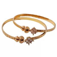 Ensemble de 2 Bracelets Taille Unique jusqu à 2.8 Design Imprimé Cœur Scintillant Orné de Pierre
