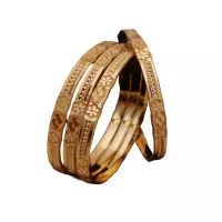 Ensemble de 4 Bracelets Design Unique avec Touche Artistique Taille 2.6 Motifs et Finitions Distinct