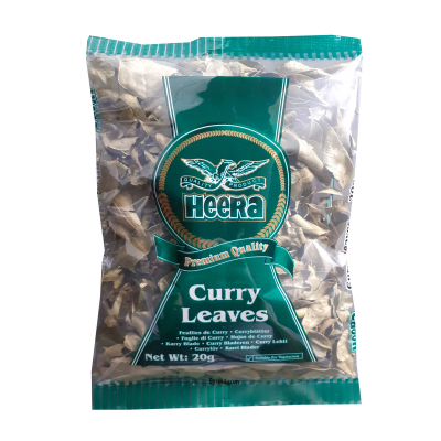 Feuilles de curry Heera 20g , Feuilles de curry séchées , Karivepaku