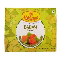 Haldiram s Badam Halwa 400g Douceur aux Amandes Dessert Indien de Qualité Supérieure