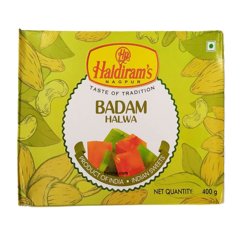 Haldiram s Badam Halwa 400g Reichhaltige Mandel-Süßigkeit Premium Indisches Dessert