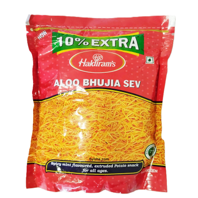 Haldirams Aloo Bhujia Sev 220g , Snack Croquant et Épicé , Saveur Authentique Indienne