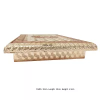 Holz-Meenakari-Rajvadi-Pooja-Chowki mit schönem Design Traditionelle Wohnkultur Handgefertigte Kuns