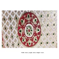 Holz-Meenakari-Rajvadi-Pooja-Chowki mit schönem Design Traditionelle Wohnkultur Handgefertigte Kuns