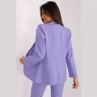 Italy Moda Lila Jacke Größe XL - Premium-Qualität feiner Stoff perfekt für Büro und Besprechung