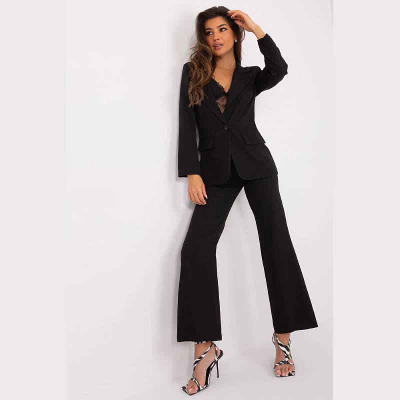 Italy Moda Schwarze Jacke Größe XXL - Hochwertiges Material Geeignet für Büro und Besprechungen 