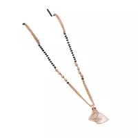 Kette mit schwarzen Perlen Doppelherz-Anhänger Romantisches und elegantes Design für den tägliche