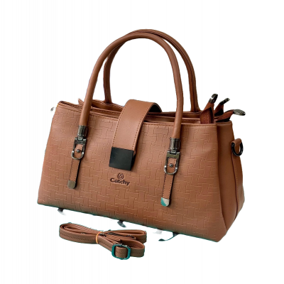 Klassische Braune Handtasche , Drei Reißverschluss-Staufächer , Ideal für Organisierte Modebewusste 