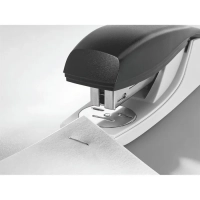 Leitz 5501-00-95 NeXXt Heftgerät - Müheloses Heften für bis zu 25 Blatt - Elegantes Schwarz - Zuv