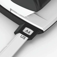 Leitz NeXXt 5005-00-95 Bürolocher - Stanzt mühelos bis zu 25 Blätter - Elegantes schwarzes Design