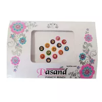 Pasand Fancy Bindi Bindi Rond en Plusieurs Couleurs avec Pierres Design Élégant