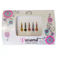 Pasand Fancy Bindi Kegelförmig Wunderschönes Design Verschiedene Farben mit Steinelementen