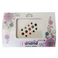 Pasand Fancy Bindi Rund mit Wunderschönen Steinen Verschiedene Farben und Größen Elegantes Design
