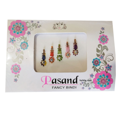 Pasand Fancy Bindis, Kegelförmig , Blumenmuster , Verschiedene Farben