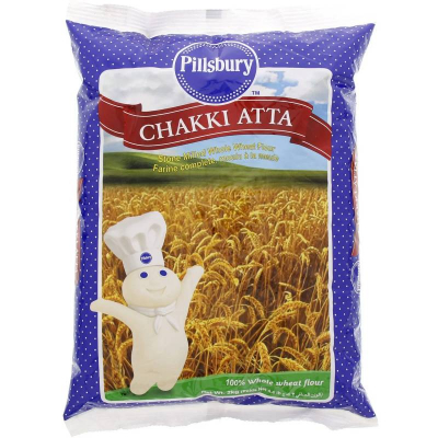 Pillsbury Chakki Atta 2Kg , Farine de blé entier , Roti moelleux , Chapati