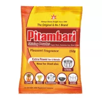 Pitambari Reinigungspulver 500g Effektiver Reiniger für 6 Metalle Kupfer Messing Aluminium Eisen Si