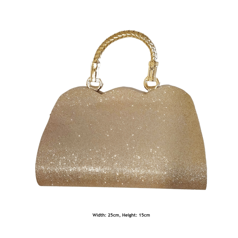 Pochette Dorée Élégante Largeur 25cm Hauteur 15cm Style et Sophistication