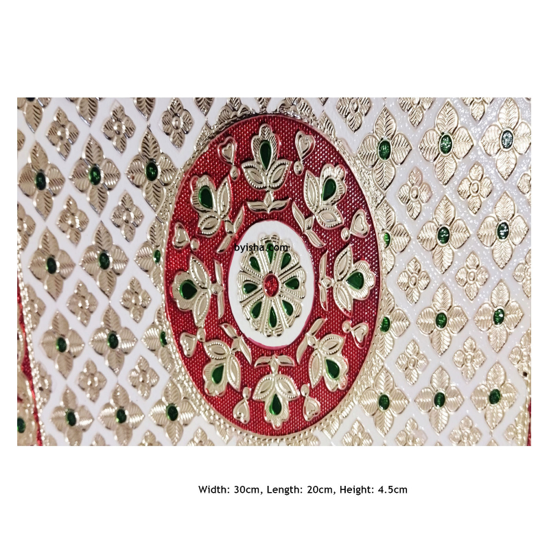 Pooja Chowki Rajvadi en Bois Meenakari avec Beau Design Décoration Traditionnelle Artisanat Fait Ma