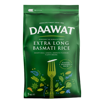 Riz Basmati Extra Long Daawat 5Kg , Riz Daawat , Riz Pulao , Riz Biryani