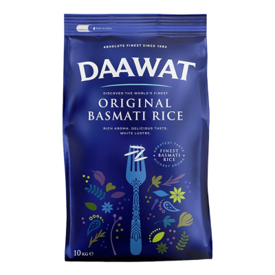 Riz Basmati original Daawat 10Kg , Riz Daawat , Riz Basmati blanc traditionnel Daawat