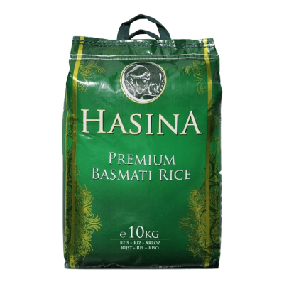 Riz Basmati Premium Hasina 10Kg , Prix abordable , Qualité premium , Extase aromatique