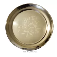 Runder Edelstahlteller Durchmesser 19cm Kompaktes und Langlebiges Design für den Täglichen Gebrauc