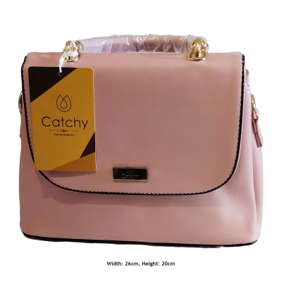 Sac à Main Vieux Rose Chic , Design de Poignée Stylée , Trois Compartiments de Rangement Spacieux , 
