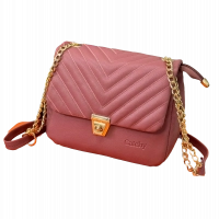 Sac à Main Vieux Rose Élégant Design de Poignée en Chaîne Stylée Grande Capacité de Rangement