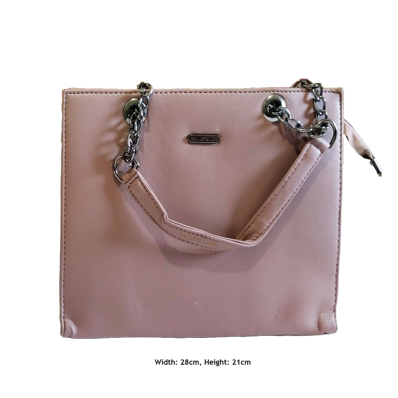 Sac à Main Élégant en Vieux Rose Design de Poignée à Chaîne Stylée Parfaite Alliance de Charm