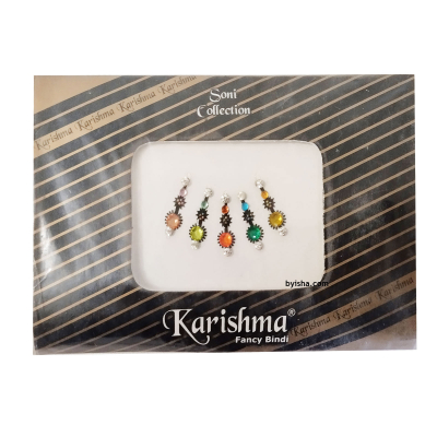 Soni Collection Karishma Fancy Bindi , Bindis Traditionnels Élégants , Facile à Appliquer