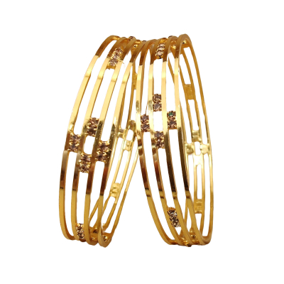 Sophistication Éclatante, Bracelets plaqués or avec des pierres brillantes pour une touche de luxe -