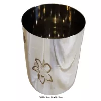 Stahlglas Breite 6cm Höhe 10cm Robustes und stilvolles Trinkgeschirr Perfekt für den täglichen Ge